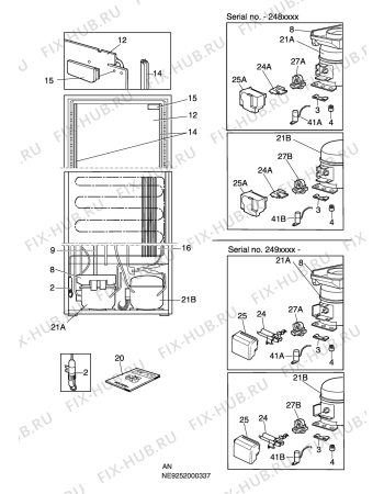 Взрыв-схема холодильника Electrolux ERB3410AC - Схема узла C10 Cold, users manual